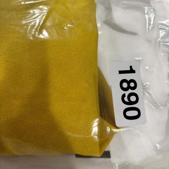 VTG DAZZLE USA‎ Made Nike Michigan Wolverines Basketball Shorts L Yellow Fab 5 - Picture 10 of 10